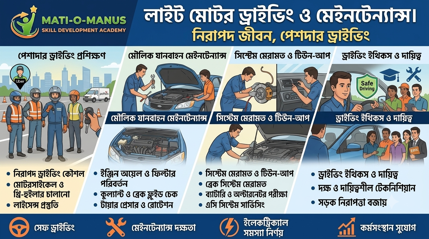 লাইট মোটর ড্রাইভিং ও মেইনটেন্যান্স